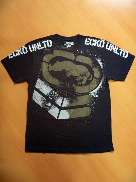 Camiseta ECKO MMA G preta e verde